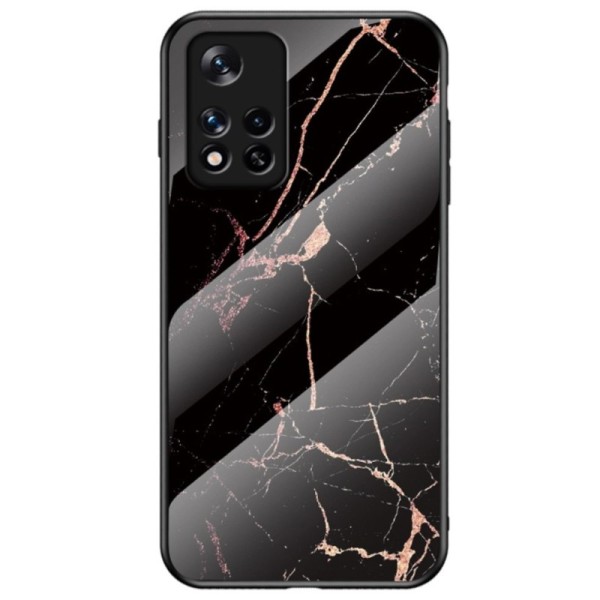„Marble“ cieta silikona (TPU) apvalks - melns / zelta (Poco M4 Pro 5G / Redmi Note 11 5G)