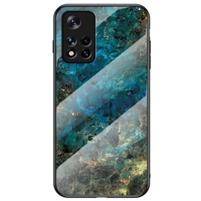Xiaomi Poco M4 Pro (Redmi Note 11 5G) „Marble“ kieto silikono TPU mėlynas dėklas - nugarėlė | Priedai.lt
