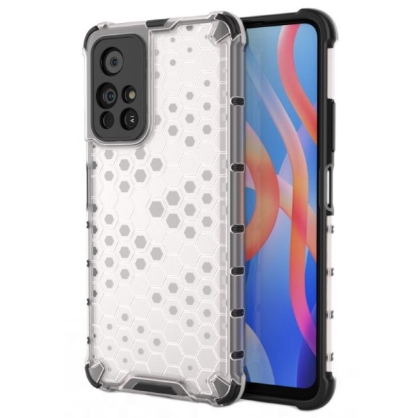 „Honeycomb“ sustiprintos apsaugos dėklas - skaidrus (Poco M4 Pro 5G / Redmi Note 11 5G)