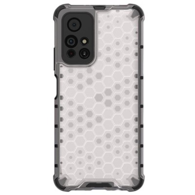 Honeycomb sustiprintos apsaugos Xiaomi Poco M4 Pro (Redmi Note 11 5G) 5G skaidrus kieto silikono (TPU) ir plastiko dėklas | Prie