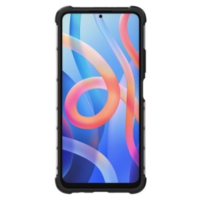 Honeycomb sustiprintos apsaugos Xiaomi Poco M4 Pro (Redmi Note 11 5G) 5G skaidrus kieto silikono (TPU) ir plastiko dėklas | Prie