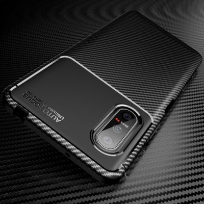 Sony Xperia 5 II „Fiber“ kieto silikono TPU juodas dėklas - nugarėlė | Priedai.lt