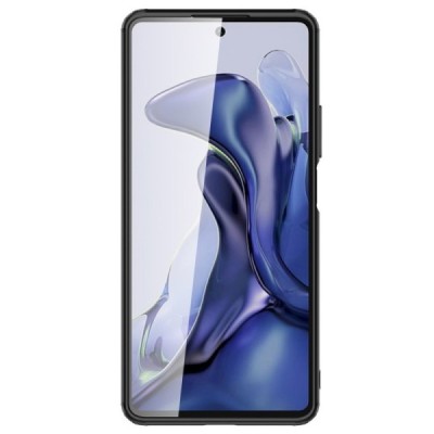 Xiaomi 11T (11T Pro) Armor matinis juodos spalvos apvadais kieto silikono (TPU) dėklas | Priedai.lt