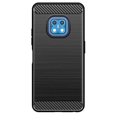 Nokia XR20 „Carbon“ cieta silikona (TPU) melns apvalks | vacins.lv