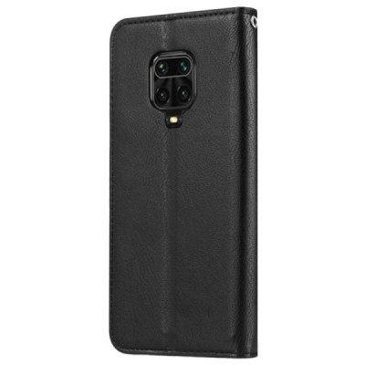 Greznais „Comma“ sērijas ādas atvērams melns Xiaomi Redmi Note 9 Pro futrālis | Vacins.lv