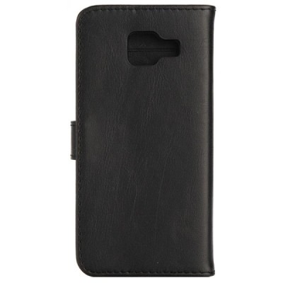 Samsung Galaxy A5 2017 (A520) atvēramais ādas melns retro maciņš (maks) | Vacins.lv