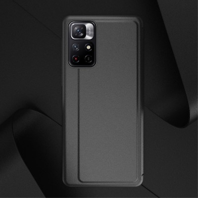 Xiaomi Poco M4 Pro (Redmi Note 11 5G) View Line melns atvērams maciņš (maks) | Vacins.lv