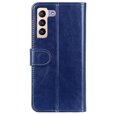 Samsung Galaxy S22 5G (SM-S901X) atvēramais ādas zils maciņš (maks) | Vacins.lv