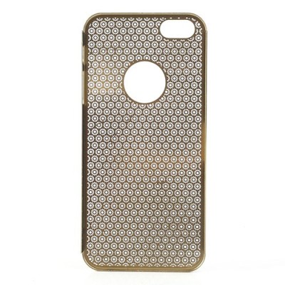 Stilingas auksinis, metalinis Apple iPhone SE (5, 5s) dėklas (dėkliukas) raižytas gėlytėmis / Priedai.lt