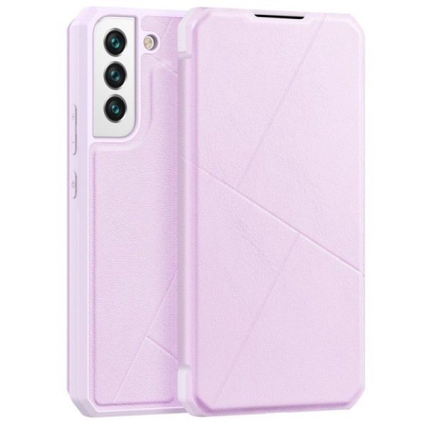„Dux Ducis“ Skin X atvērams maciņš - rozs (Galaxy S22 5G)