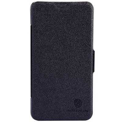 Nokia Lumia 635 „Nillkin“ Fresh atvēramais melns futrālis / Vacins.lv