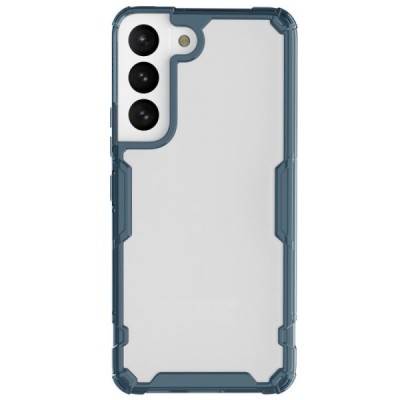 „Nillkin“ Nature TPU Pro Samsung Galaxy S22 5G (SM-S901X) dzidrs pastiprinātas aizsardzības cieta silikona zils vāciņš | Vacins.
