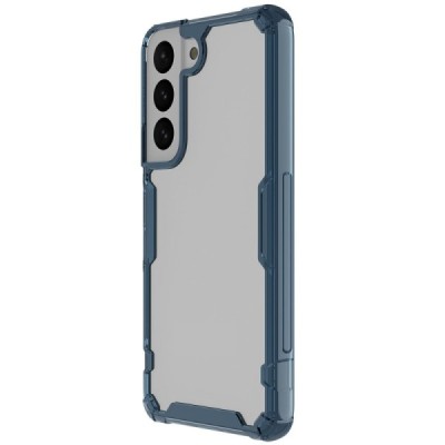 „Nillkin“ Nature TPU Pro Samsung Galaxy S22 5G (SM-S901X) dzidrs pastiprinātas aizsardzības cieta silikona zils vāciņš | Vacins.