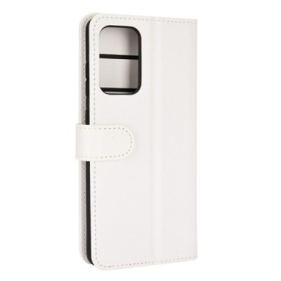 Samsung Galaxy A52 5G (A526B, A525F) atverčiamas baltas odinis dėklas - piniginė | Priedai.lt