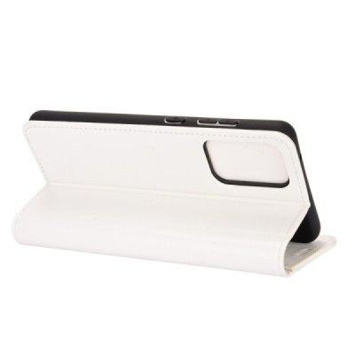 Samsung Galaxy A52 5G (A526B, A525F) atverčiamas baltas odinis dėklas - piniginė | Priedai.lt