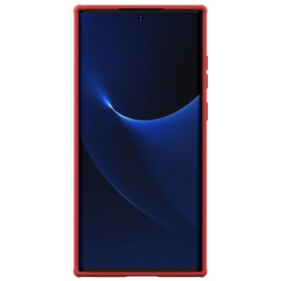 Samsung Galaxy S22 Ultra 5G (SM-S908X) „Nillkin“ Frosted Shield Pro sarkans vāciņš, apvalks | Vacins.lv