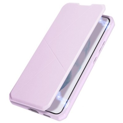 Samsung Galaxy S22+ 5G (SM-S906X) Dux Ducis Skin X sērijas rozs ādas atvērams maciņš | Vacins.lv
