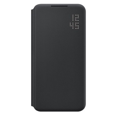 Samsung Galaxy S22+ 5G (SM-S906X) oficiāls Smart Led View Cover (EF-NS906) atvērams melns maciņš (maks) | Vacins.lv