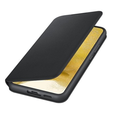 Samsung Galaxy S22+ 5G (SM-S906X) oficiāls Smart Led View Cover (EF-NS906) atvērams melns maciņš (maks) | Vacins.lv