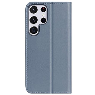 Samsung Galaxy S22 Ultra 5G (SM-S908X) „Dux Ducis“ Hivo sērijas zils ādas atvērams maciņš | Vacins.lv