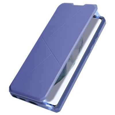 Samsung Galaxy S22 Ultra 5G (SM-S908X) Dux Ducis Skin X sērijas violeta ādas atvērams maciņš | Vacins.lv