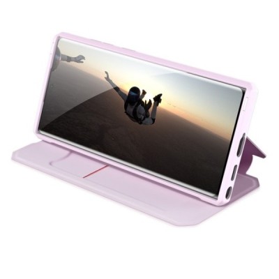 Samsung Galaxy S22 Ultra 5G (SM-S908X) Dux Ducis Skin X sērijas rozs ādas atvērams maciņš | Vacins.lv