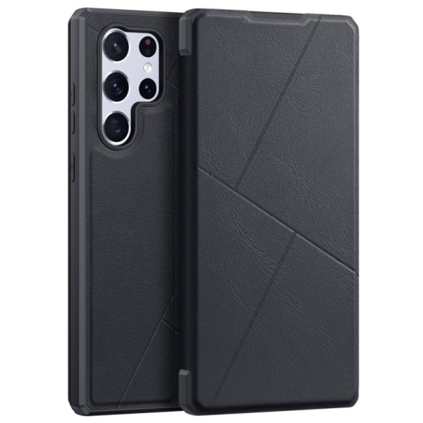 „Dux Ducis“ Skin X atvērams maciņš - melns (Galaxy S22 Ultra 5G)
