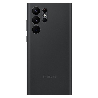 Samsung Galaxy S22 Ultra 5G (SM-S908X) oficiāls Smart Led View Cover (EF-NS908) atvērams melns maciņš (maks) | Vacins.lv