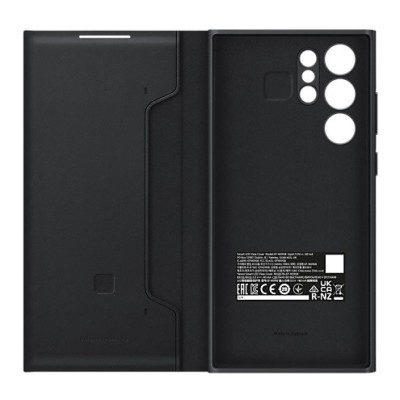 Samsung Galaxy S22 Ultra 5G (SM-S908X) oficiāls Smart Led View Cover (EF-NS908) atvērams melns maciņš (maks) | Vacins.lv