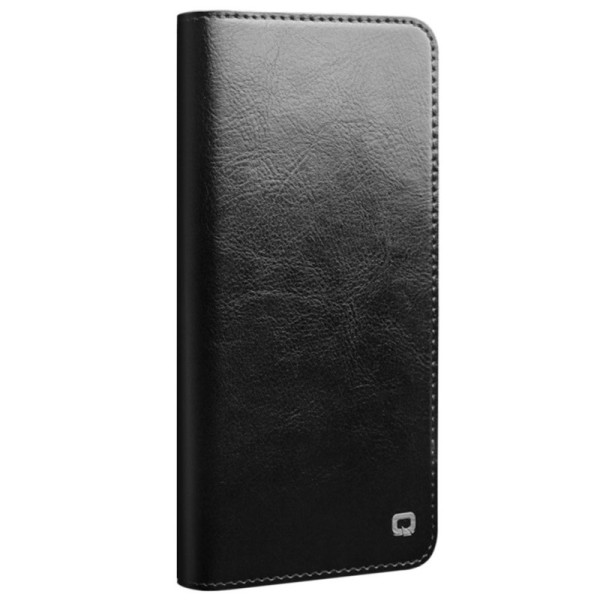 „QIALINO“ atvēramais ādas maciņš - melns (Galaxy S22 5G)