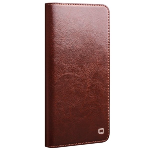 „QIALINO“ atvēramais ādas maciņš - brūns (Galaxy S22 5G)