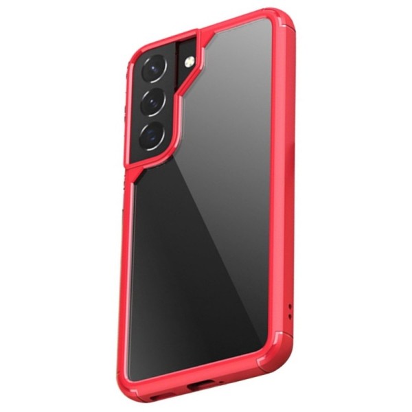 „IPAKY“ Royal apvalks - dzidrs, sarkans (Galaxy S22 5G)