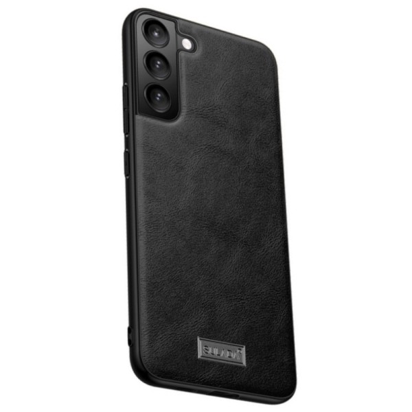 „Sulada“ Leather ādas apvalks - melns (Galaxy S22 5G)