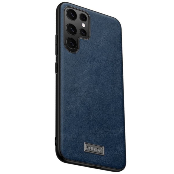 „Sulada“ Leather ādas apvalks - zils (Galaxy S22 Ultra 5G)