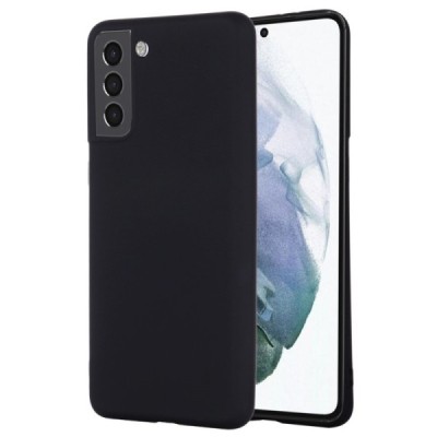Samsung Galaxy S22 5G (SM-S901X) Shell cieta silikona (TPU) apvalks - melns | vacins.lv