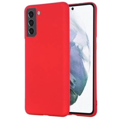 Samsung Galaxy S22 5G (SM-S901X) Shell cieta silikona (TPU) apvalks - sarkans | vacins.lv