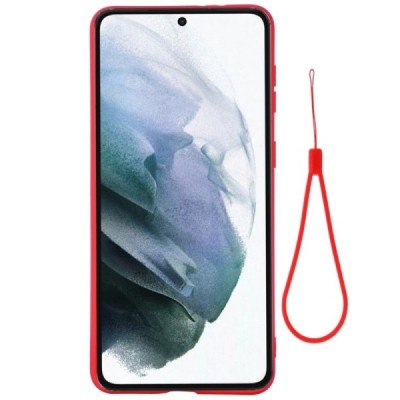 Samsung Galaxy S22 5G (SM-S901X) Shell cieta silikona (TPU) apvalks - sarkans | vacins.lv