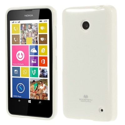 Nokia Lumia 635 Mercury balts cieta silikona (TPU) futrālis / Vacins.lv