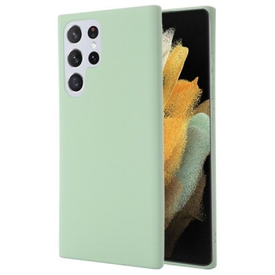 Samsung Galaxy S22 Ultra 5G (SM-S908X) Shell cieta silikona (TPU) apvalks - zaļš | Vacins.lv