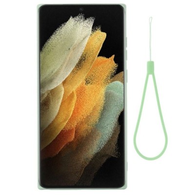 Samsung Galaxy S22 Ultra 5G (SM-S908X) Shell cieta silikona (TPU) apvalks - zaļš | Vacins.lv