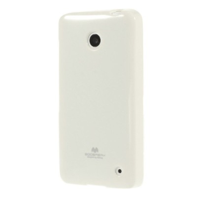 Nokia Lumia 635 Mercury balts cieta silikona (TPU) futrālis / Vacins.lv