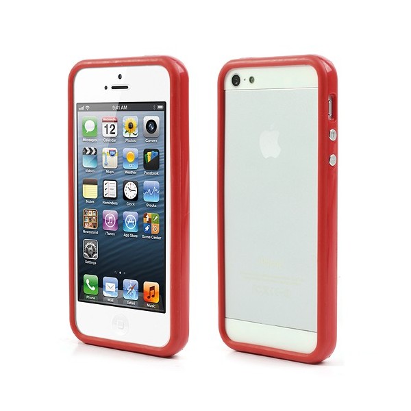 Rāmis (bamperis) - sarkans (iPhone 5 / 5S / SE 2016)