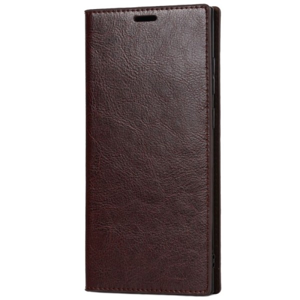 „Deluxe“ atvērams maciņš - brūns (Galaxy S22 Ultra 5G)