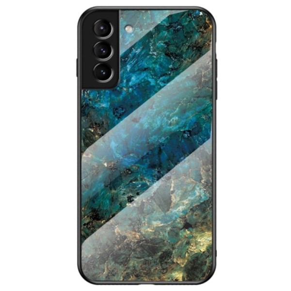 „Marble“ cieta silikona (TPU) apvalks - zils (Galaxy S22+ 5G)