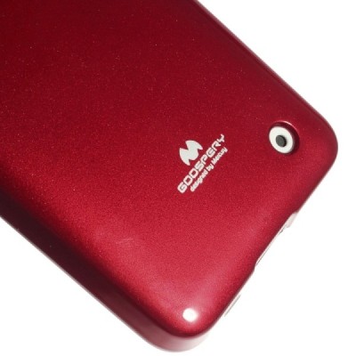 Nokia Lumia 635 Mercury raudonas kieto silikono tpu dėklas - nugarėlė / Priedai.lt