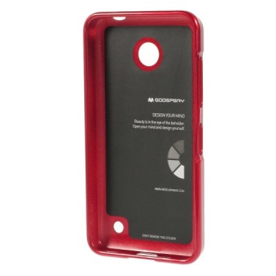Nokia Lumia 635 Mercury raudonas kieto silikono tpu dėklas - nugarėlė / Priedai.lt