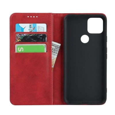 Google Pixel 5A 5G „Split“ sērijas sarkans atvērams maciņš, maks | Vacins.lv