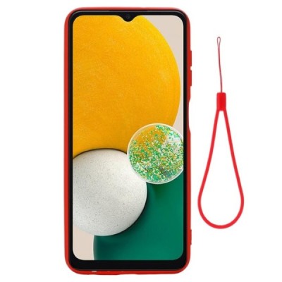 Samsung Galaxy A13 4G (SM-A135F, SM-A137F) Shell kieto silikono TPU raudonas dėklas - nugarėlė | Priedai.lt