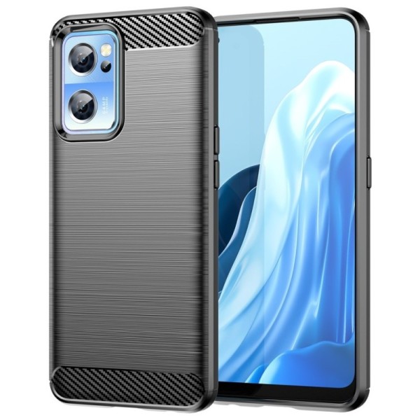 „Carbon“ cieta silikona (TPU) apvalks - melns (OnePlus Nord CE 2)