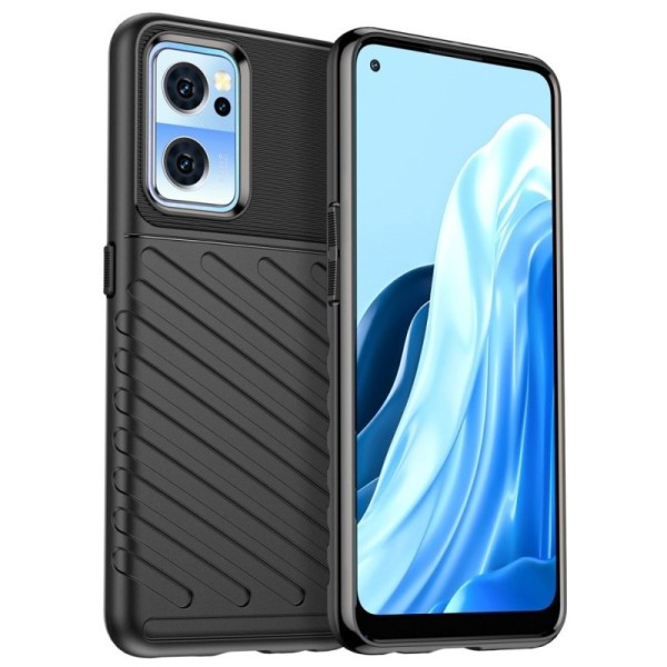 „Twill“ cieta silikona (TPU) apvalks - melns (OnePlus Nord CE 2)